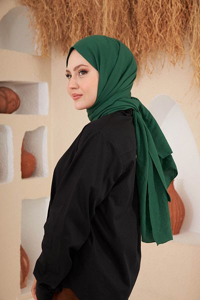 İpekhan Rise Cotton Shawl Ασπραστό Πράσινο 9500-18