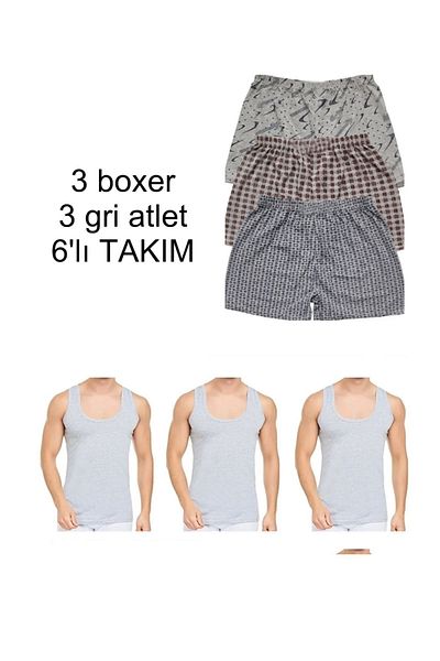 Pi Giyim ΣΕΤ Εσωρούχων 6 ΑΘΛΗΤΩΝ BOXER MIXED