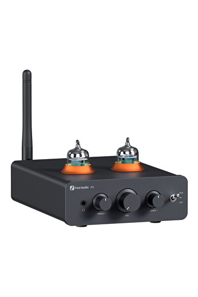 Fosi Audio P3 Tüp Preamp Kulaklık Amplifikatörü-Bluetooth Desteği-HiFi Stereo...