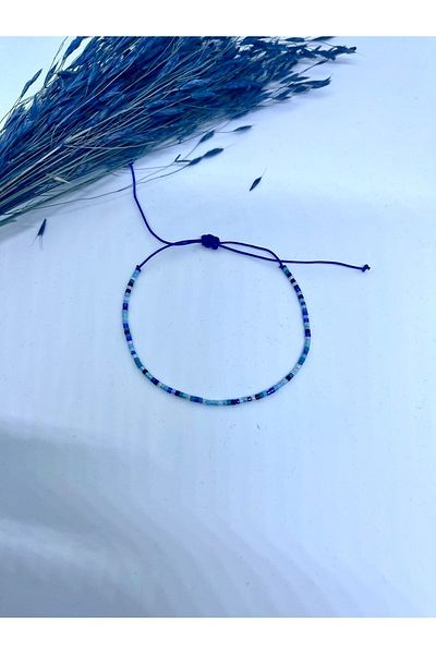 Ben Aleina Ip Model Blue Anklet & Bracelet