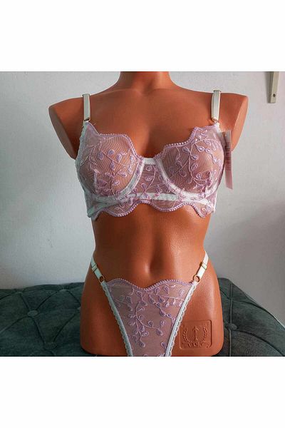 Lotus Love Secret Spring Branched Tulle Bra Set