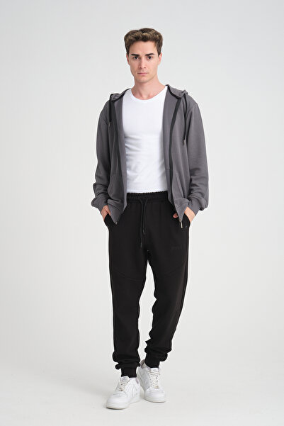 İng drop Ανδρικό φούτερ καπνιστό - Μαλακό, κέντημα και κουκούλα