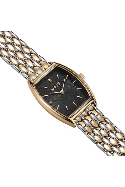 Burker Damenuhr Grace Schwarz Gold Silber