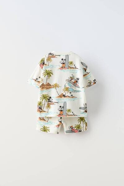 LADİN Disney Character Patterned Summer Set - 100% Cotton