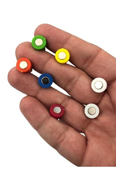 Hdg Pano Mıknatısı 8 Ayrı Renkli Güçlü Neodyum Mıknatıslı Piyon 50 Adet