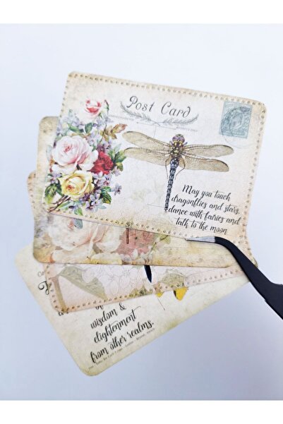 Scrapbook Post Card Sticker / Bullet Journal, Ing, Planner, Vintage