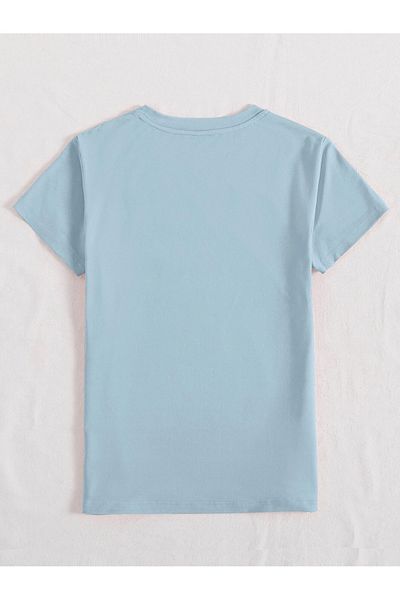 Mella&Co Tricou oversize din bumbac pieptănat pentru damă - Tricou imprimat