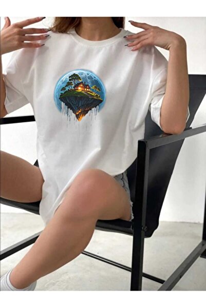 LAND MODA Tricou oversize Unisex Basic