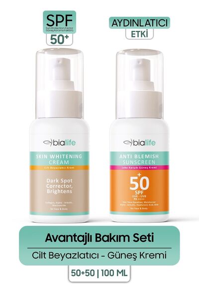 bialife Leke Karşıtı Güneş Kremi & Cilt Beyazlatıcı Krem - Bialife