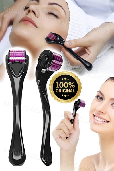 Munico Rulo Microniddle Rulo Mikro İğneleme İğneleri Uzunluk Titanyum Dermoro...