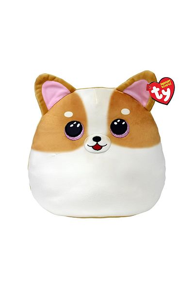 TY Beanie Boos TY Beanies Tanner أبيض وبني اسفنجي 25 سم