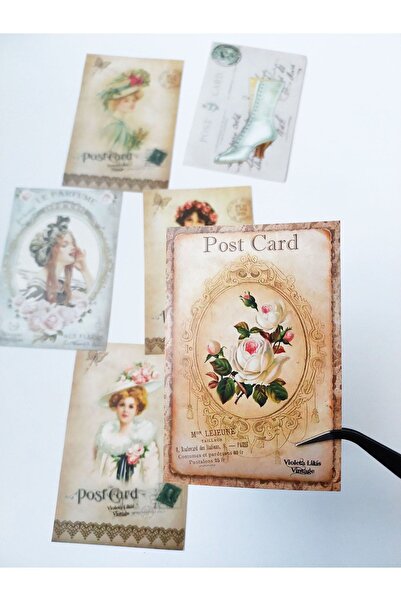 Scrapbook Vintage Sticker /bullet Journal, Ing, Ajanda Süsleme