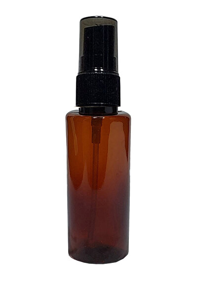 wellLine Petçi Cam Salih Boş Fısfıs Plastik Sprey Şişe 50 ml Amber Renk Şişe ...