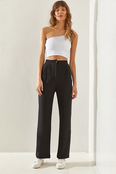Bianco Lucci Palazzo Cut Lycra dámské pletené kalhoty -60251311
