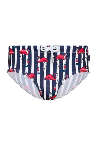 Whitefin Flamingo Line Slip Swimsuit