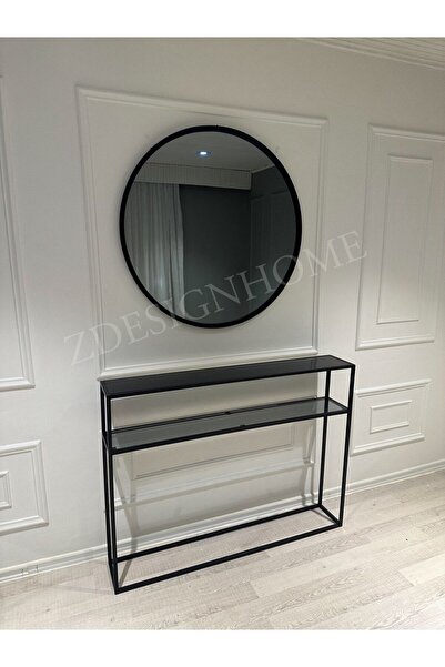 zdesignhome 90 Çap Ayna , 120 x 20 x 90 Cm Dresuar Zdesignhome