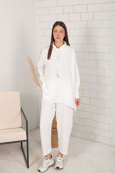 Melike Tatar EKRU 32-2207 Basic Tunic Set