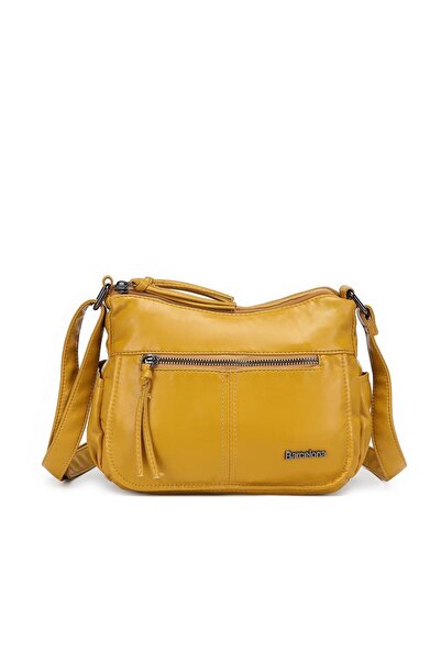 BARCELONA 21K Yıkama Deri Postacı Askılı Soft Kadın Çantası 21K barcelona 1874