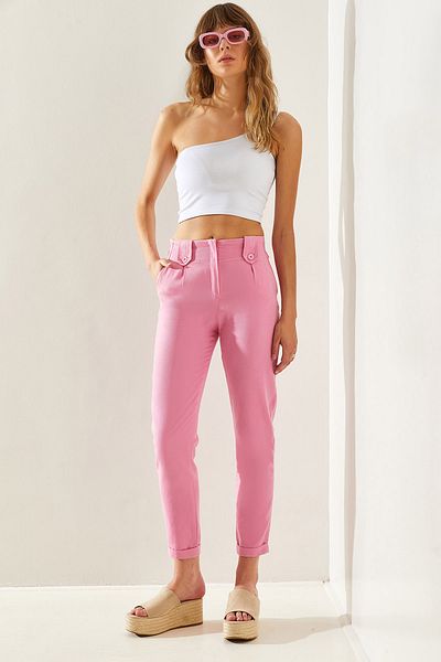 Bianco Lucci Gabardine női nadrág epaulettel - 394760251321