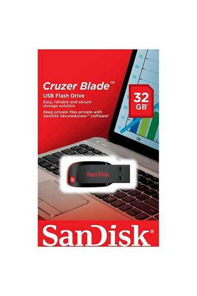 SanDisk ذاكرة فلاش كروزر بليد - 32 جيجا بايت USB 2.0 - 32 جيجا بايت فلاش ديسك