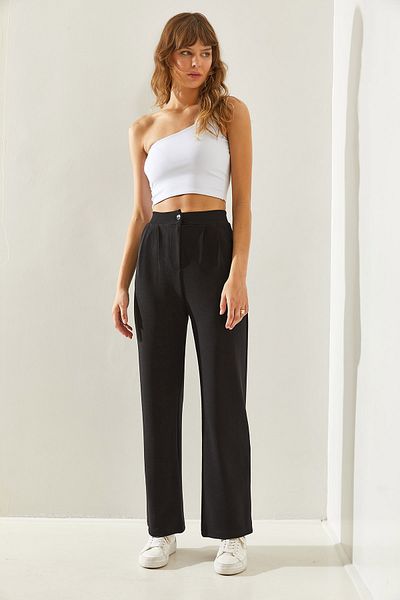 Bianco Lucci Palazzo Cut Lycra dámské pletené kalhoty -60251311