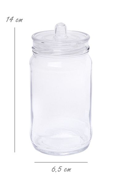 Serin Bardak Glass Spice Set with 6 Handles and Vacuum Lid