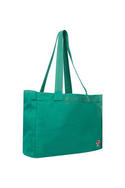 Kity Boof Green Shopper Canvas Bag