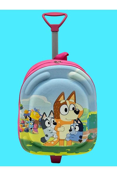 Tezzgelsin Rucsac cu imprimeu color Eva pentru fete - creșă cu racletă și roți în relief