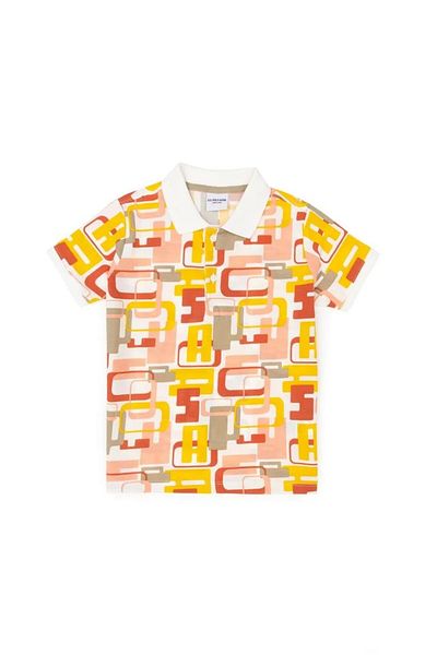 U.S. Polo Assn. Тениска с поло деколте в цвят екрю за момче - ELIFFSU BUTIKHOME