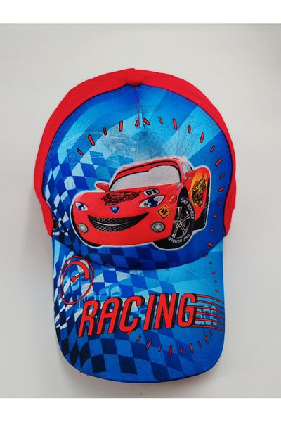 Shuttle Park Unisex Kids Cars Digital Printed Cap Hat - Quality Racing Cars