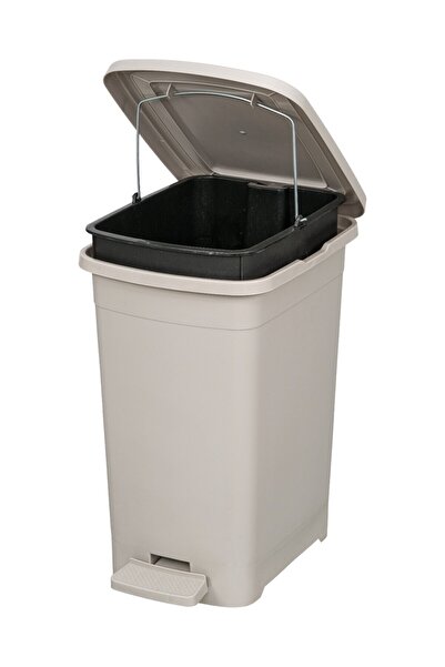 Elif İç Kovalı Slim Pedallı Çöp Kovası: 15 Litre
