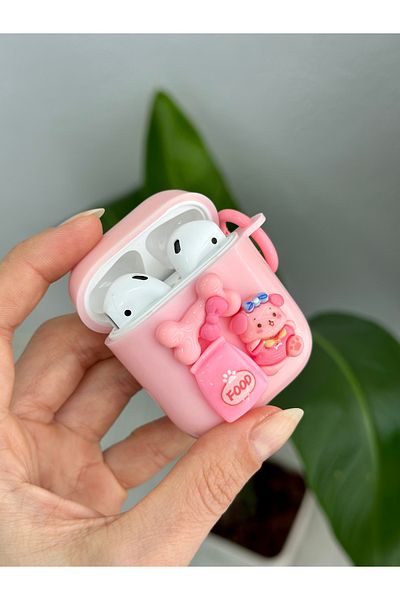 Go Aksesuar Airpods 1st and 2ndGeneration Compatible - Thick Silicone Case with Toy Design