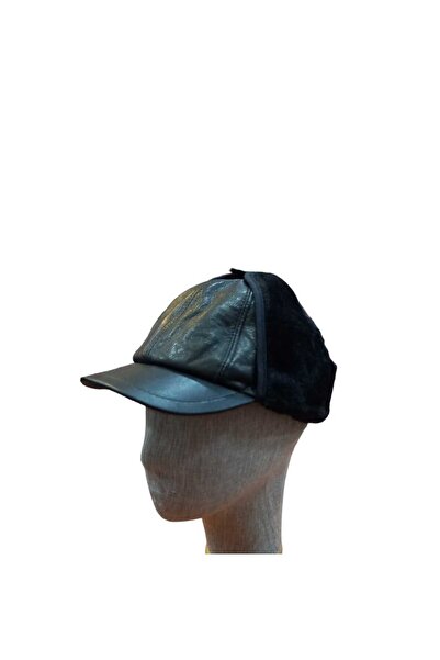 salarticaret DERİ ŞAPKA KULAKLIKLI İÇİ KÜRKLÜ ÜRÜN ŞAPKA