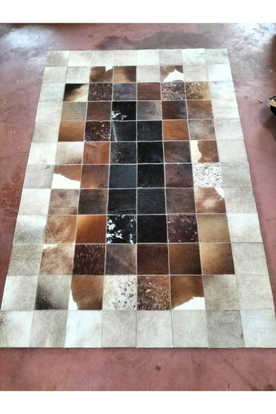Victory Leather Carpet Dekoratif geçişli deri halı