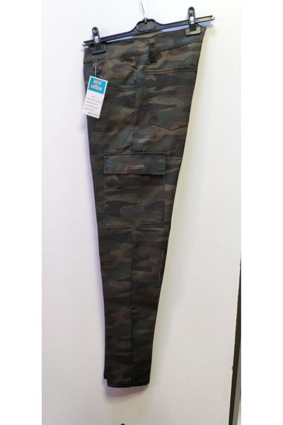 BeyzDenim Large Size 4 Seasonal Camouflage Lycra Cargo Pants