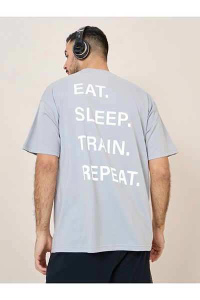 Styli Oversized Back Slogan T-Shirt