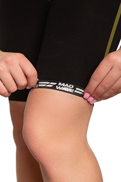 Mad Wave Women's Racing Swimsuit Forceshell Black - Black - Xs/uk24/60