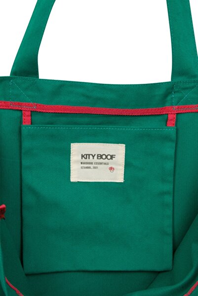 Kity Boof Shopper Kanvas Çanta Yeşil