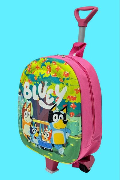 Tezzgelsin Rucsac cu imprimeu color Eva pentru fete - creșă cu racletă și roți în relief