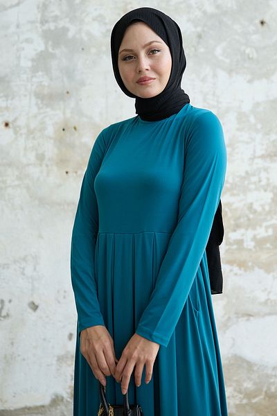 InStyle Rochie de buzunar verde petrol