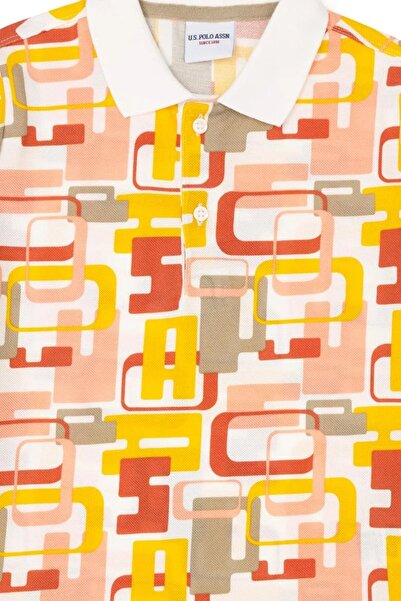 U.S. Polo Assn. Boy's Ecru Polo Neck T-Shirt - ELIFFSU BUTIKHOME