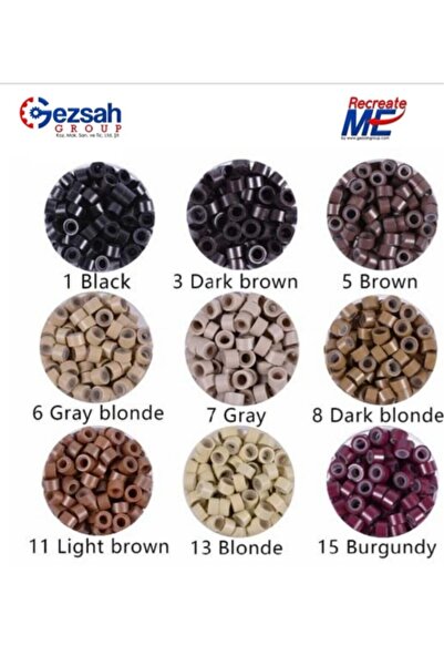 cosmeticsdeppo 1.000 τεμάχια σιλικόνης για επέκταση μαλλιών - Κίτρινο/Πλατινέ...