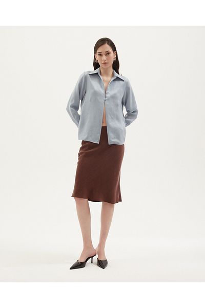 Towdoo Lavender Single Button Shirt