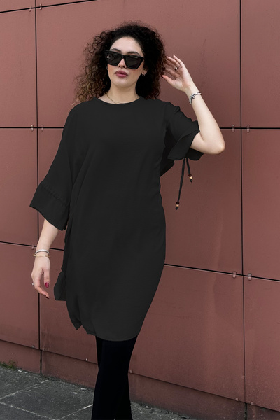 QLAY oversized Γυναικείο τουνίκ - Πλαϊνό άνοιγμα , Μισό μανίκι