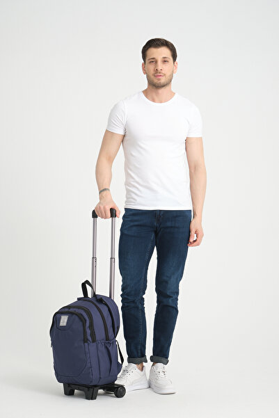 HSR ÇEKÇEKLİ KABİN BOY 4 BÖLMELİ LEPTOP GÖZLÜ SIRT ÇANTASI