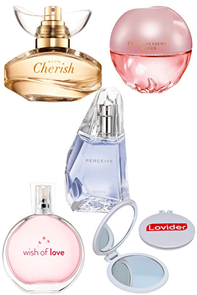 AVON Kadın Parfüm Seti; Cherish + Wish Of Love + Perceive + Incandessence Lot...