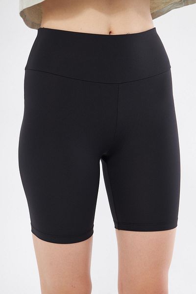 Chandraswear Black Biker Shorts Leggings - Women's Short Palo