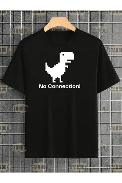 aynewmoda Тениска с голям принт - No Connecting Game