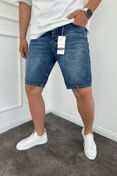 MADZEYMODA Blugi pentru bărbați - Design pantaloni scurți din denim