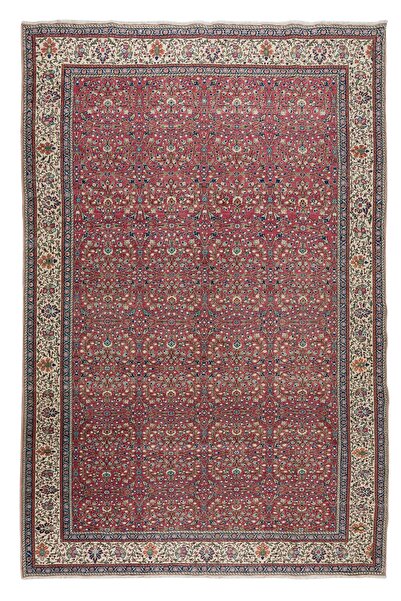 Tekin 228x334 cm Benzersiz Geleneksel El Düğümlü Halı, Çiçek Desenli Eski Halı